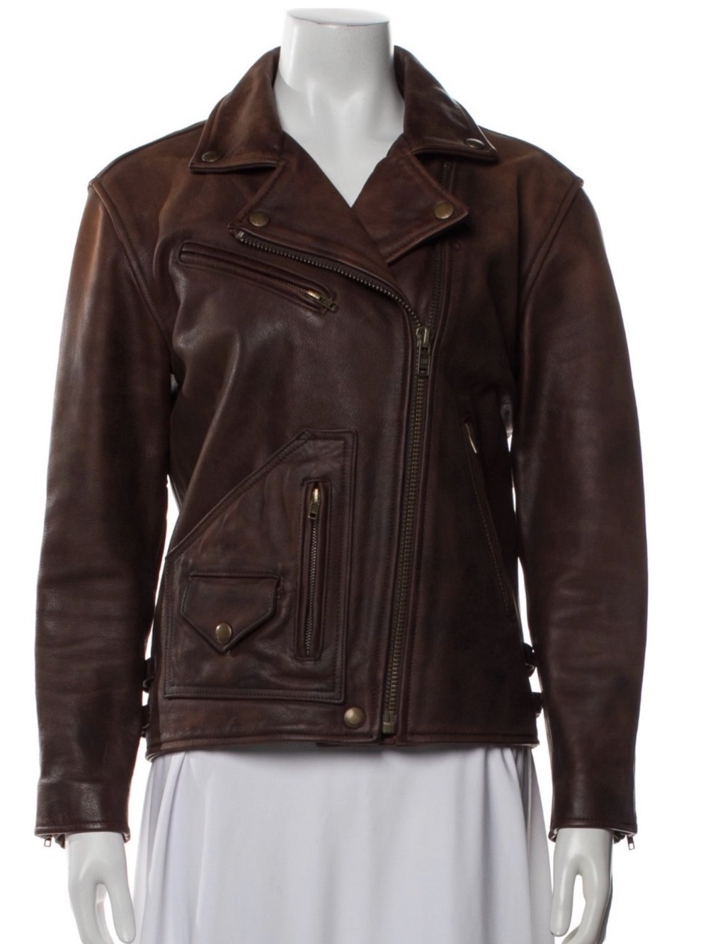 Frye genuine leather biker style Jacket